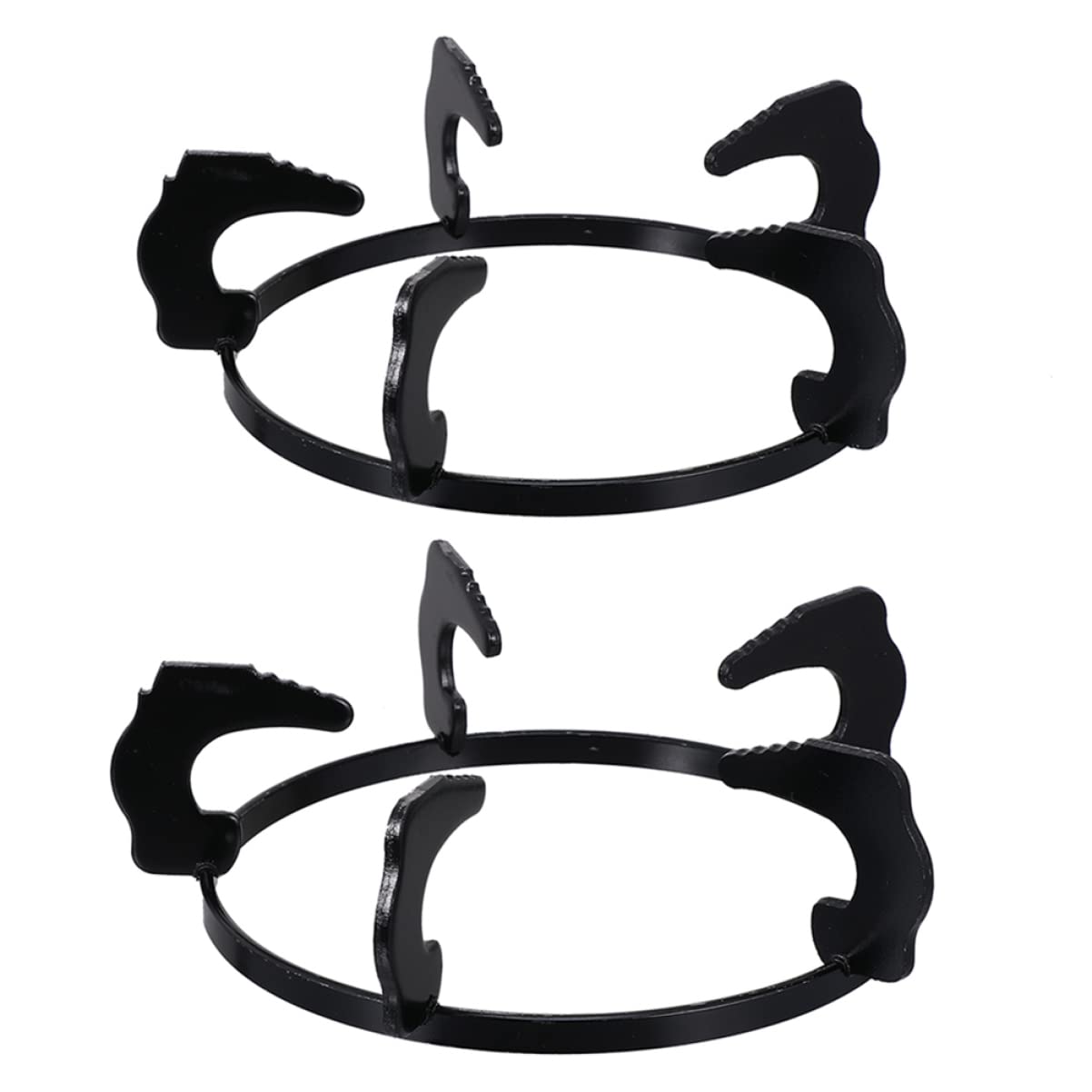 Cabilock 2pcs Gas Stove Holder Skid Pot Racks for Home Premium Cast Support for Wok Cookware High Heat Resistance