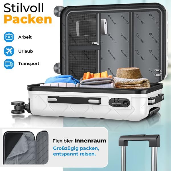 Valise de voyage cabine rigide KESSER affaires avec portefeuille - 7