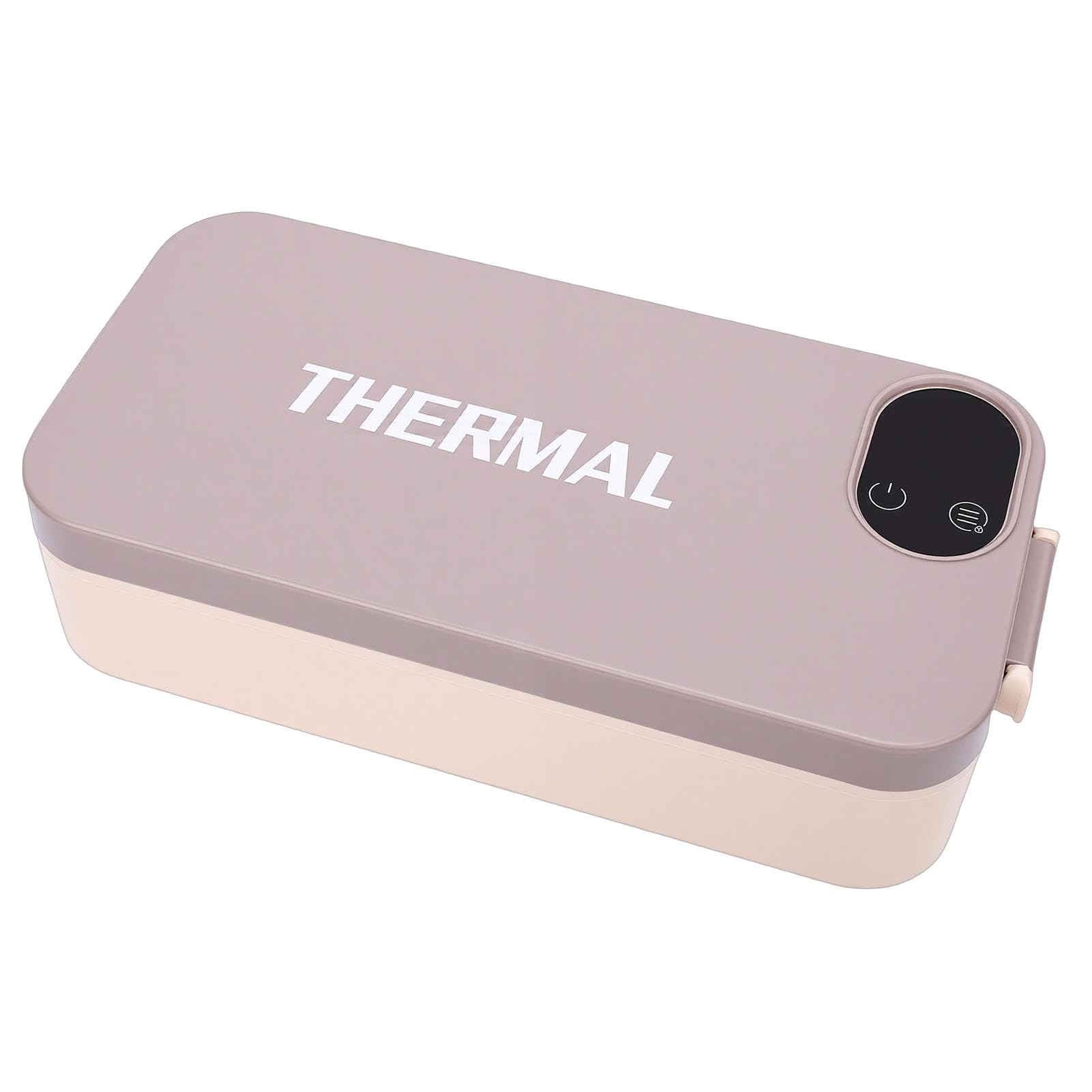 Zerodis Lunch-Wärmer-Box, Elektrischer Tragbarer Lebensmittelheizer mit Edelstahlbehälter, Intelligente Digitalanzeige, 7200 MAh, Wiederaufladbar, Schnelle Erwärmung für Reisen Im