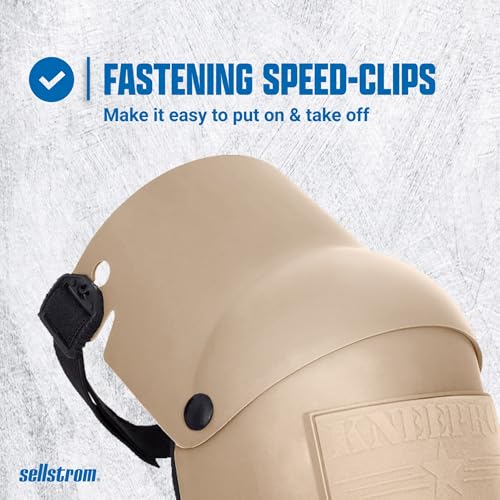 Sellstrom Ultra Flex KneePro Professional Knee Pads for Men & Women with Thick Foam Cushioning & Heavy Duty Hard Outer Shell - Adjustable Straps with Speed-Clips & Ergonomic Metal Hinges - for Construction Work, Gardening, Roofing, Flooring by Sellstrom - Image 6