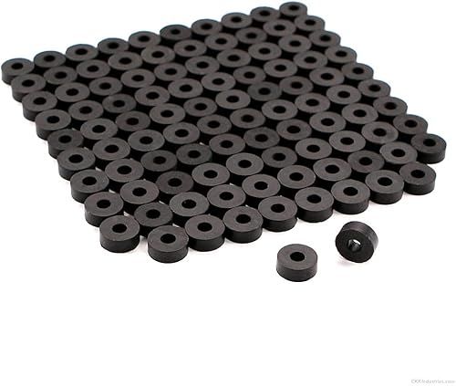 Arandelas de goma EPDM negras  varios tamaños para postes de montaje de accesorios y retención de funda Kydex