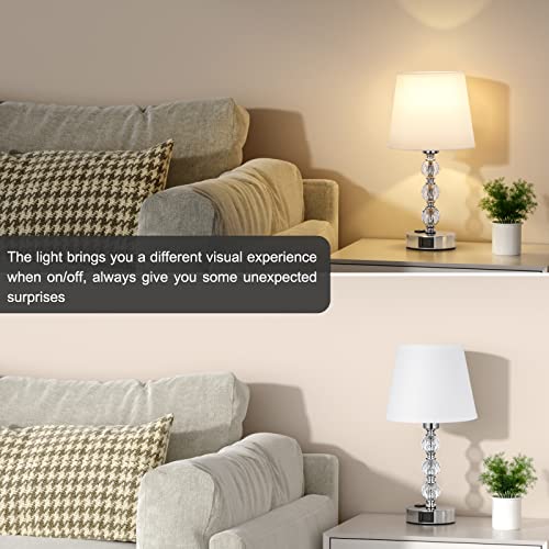 Acaxin 77 Bedside Lamps For Bedrooms Set Of 2 - Crystal Nightstand Bedroom Lamp thumb #3