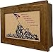 Bellewood Designs Hidden Gun Safe - Iwo Jima Wall Gun Safe - United States Marines Hidden Wall Storage - Wood Gun Cabinet - Handcrafted Gun Concealment Furniture - Hidden Gun Storage