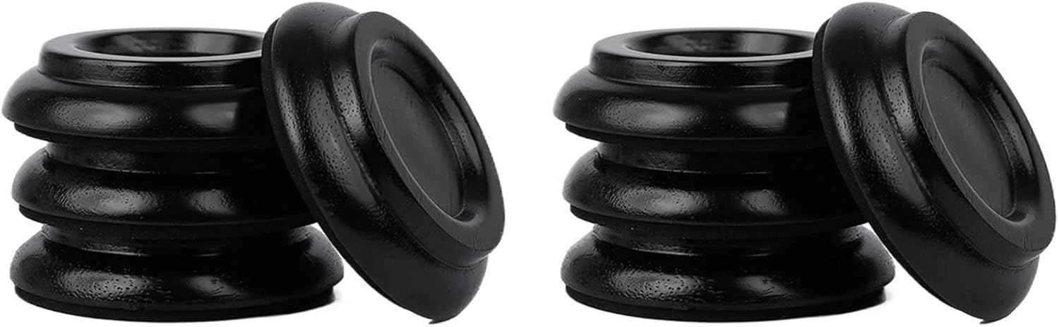 Piano Caster Cup 8pcs Wheels Upright Piano Caster Cups Pads Wood Black Non Slip Anti Noise