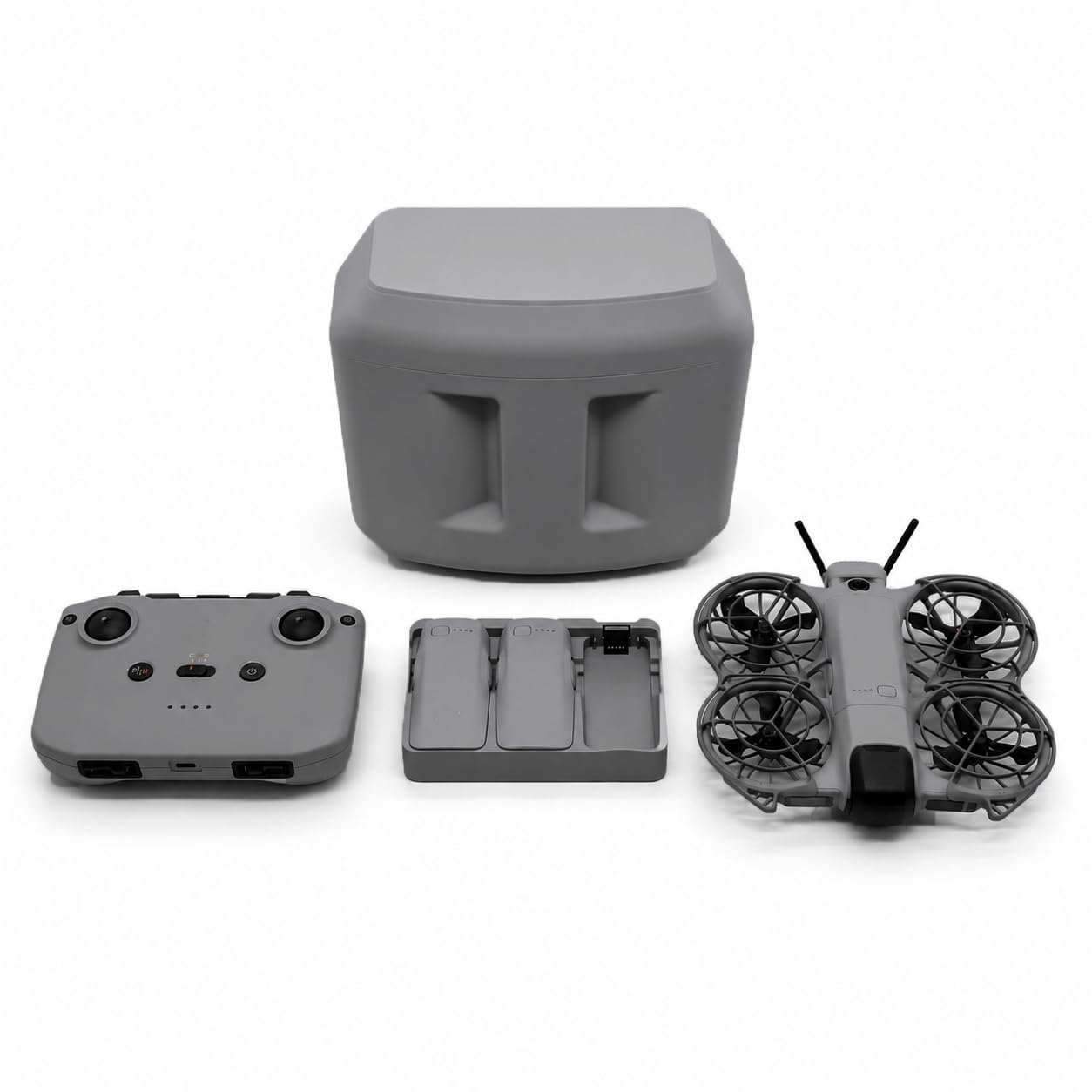 Scatola portaoggetti per DJI Neo 2, custodia protettiva da viaggio portatile, antiurto, custodia protettiva rigida con coperchio magnetico e cinghia regolabile, può ospitare hub batteria e controller