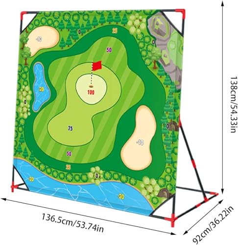 Golf Battle-Spielset für draußen und drinnen - für Kinder und Erwachsene, mit Schwungmatte, Zielwand und Putting-Trainer - fördert aktives Spielen, Koordination und Golf-Fähigkeiten