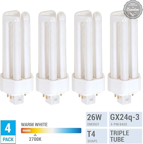 image for KOR (4 Pack) K20788 - PL26W/3U/4P/841 - Compact Fluorescent Plug-in - 