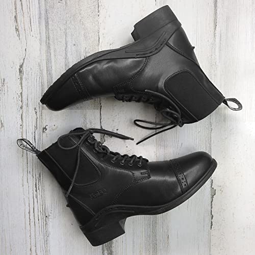 One Stop Equine Shop Baseq Alexis Children's Lace Equestrian Riding Paddock Boots Black 2 #TOP1