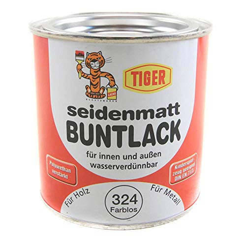 Preisvergleich Produktbild Acryllack Tiger Buntlack farblos 324 seidenmatt 0,375l