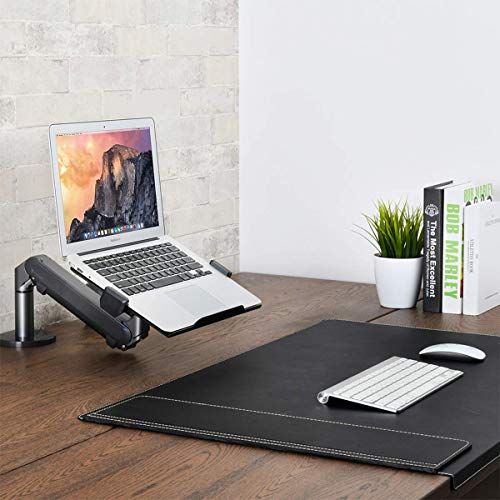 Mpk Laptop Arm Mount For Desk, Single Gas Spring Laptop Arm Desk Stand/Holder,Extra Laptop Tray Fits 12-17" Laptops/Notebook #TOP1