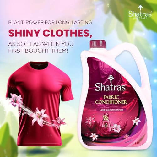 Image of SHATRAS Combo Pack Of Pink Lily Royal Perfume Fabric Conditioner 2 X 5Liter | After Wash Liquid Fabric Softener With Long-Lasting Fragrance | Royal Perfume Fragrance For Your Fabrics (Pack Of 2)