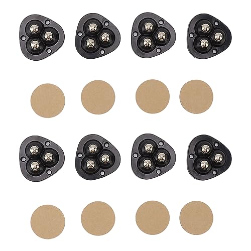 Rodas Universais, Mini Rodízios, Bolas de Aço Inoxidável, Giro de 360 ​​graus, 8 Peças, Instalação S