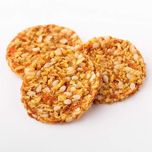 Go Raw Organic Cookie Crisps, Carrot Cake, 3 oz. Bags (Pack of 6) — Superfood | Paleo | Gluten Free Snack Crisps | Vegan