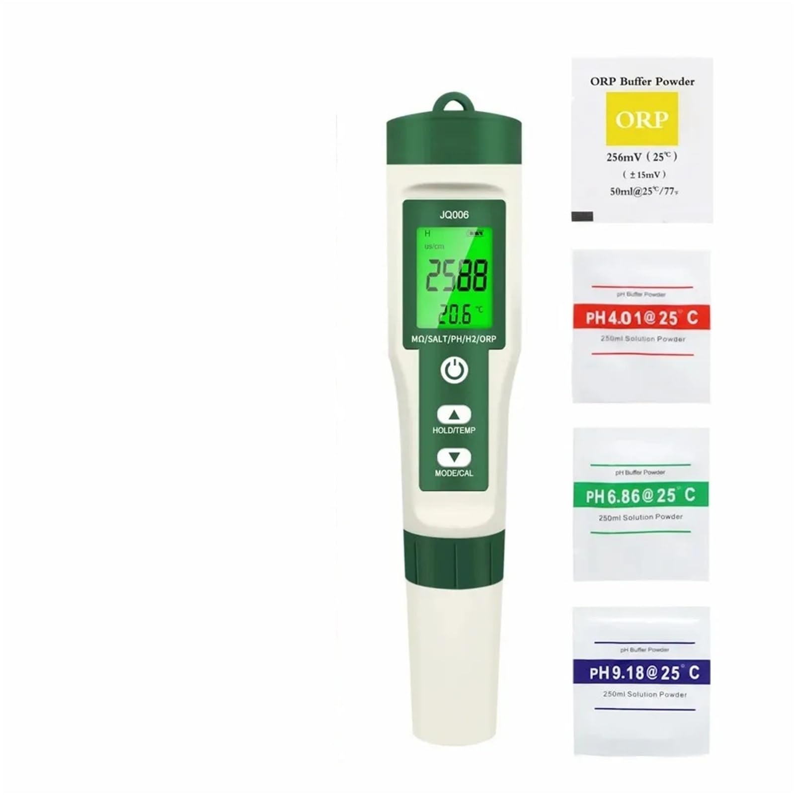 Medidor de pH digital 10 en 1, comprobador de calidad del agua, pH/Cl₂/TDS/EC/dureza, detector de hidrógeno for agua potable, acuarios y piscinas.