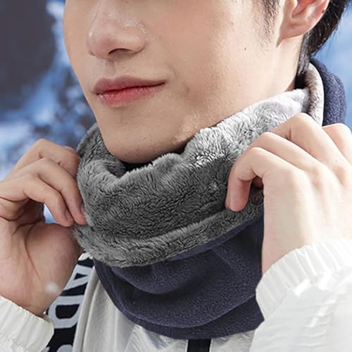 Gorro y bufanda de forro polar ajustable para hombre y mujer 7