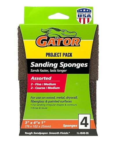 Ali Industries 134846 3 x 4 in. Multi-Surface Sanding Sponge - Aluminum Oxide