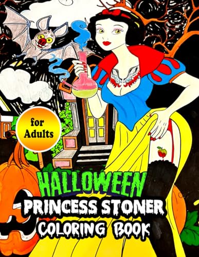 Halloween Stoner Coloring Book: Awesome Coloring Pages For Adults With Many Favorite Characters For Stress Relief And Relaxation