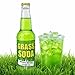 Rocket Fizz Grass Soda Flavor | Cane Sugar | Craft Soda Pop Drinks | 12 oz in Glass Bottle (1 Bottle)
