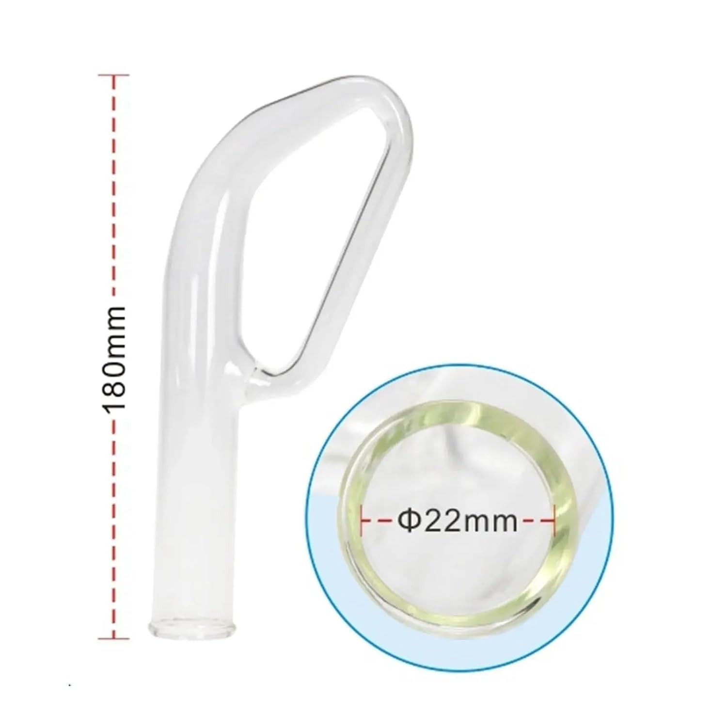 22mm ID Borosilicate Glass Elliptical Melting Point Tube—for Precise Temperature Measurement
