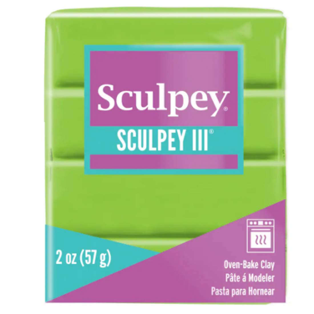 2oz. Sculpey III Oven-Bake Clay (Granny Smith)
