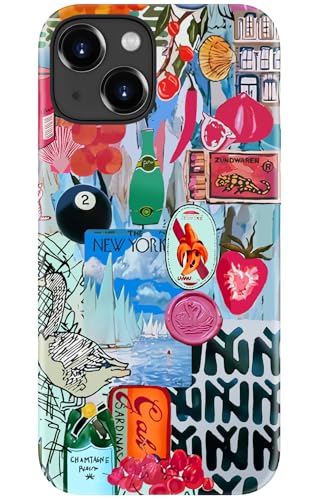 DorisMax for iPhone 15 Plus Case Cute, Preppy Trendy Floral Design