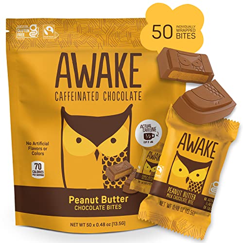 AWAKE Caffeinated Chocolate Peanut Butter Bites