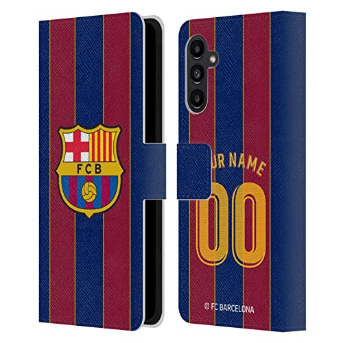 Coque Samsung Galaxy A13 5G FC Barcelona housse portefeuille cuir avec support amovible