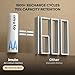 imuto Lithium Batteries AA 8 Pack with Slim Charger, 2500 mWh 1.5V Rechargeable AA Lithium Battery Rechargeable Li-ion AA Batteries 1600 Cycles Long Lasting (8Pack-2500mWh)