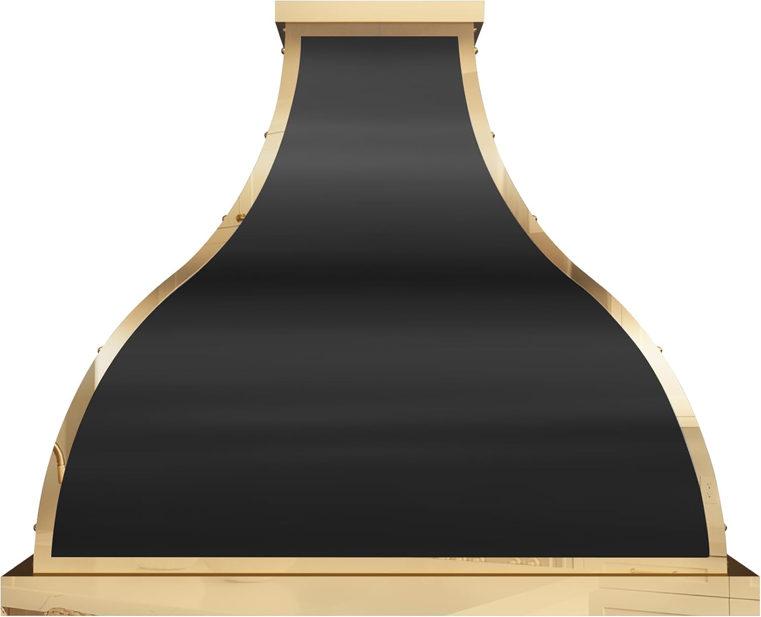 SINDA Custom Stainless Steel Range Hood Made from 16 Gauge Metal with High CFM Vent, SRHDB2TR605727IB, 60"W x27"D x57"H, Island Mount, Black Stainless Steel