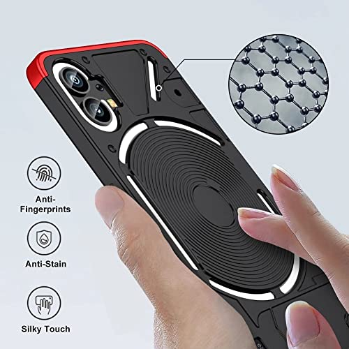 Image of SPAZY CASE Nothing Phone 1 Back Cover |Stylish Back Case | Ull Body 3 in 1 Slim Fit Complete 3D 360 Degree Protection Hybrid Case for Nothing Phone -Black & Blue
