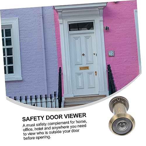 Visor de puerta de mueble con lente de vidrio y ángulo amplio para seguridad en oficina y hogar miniatura 3