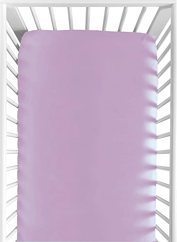 Miniatura 8 de Sábana bajera ajustable para cuna de popelín de algodón estándar para cuna, funda de colchón de 28 x 52 pulgadas, color azul sólido, sábana de