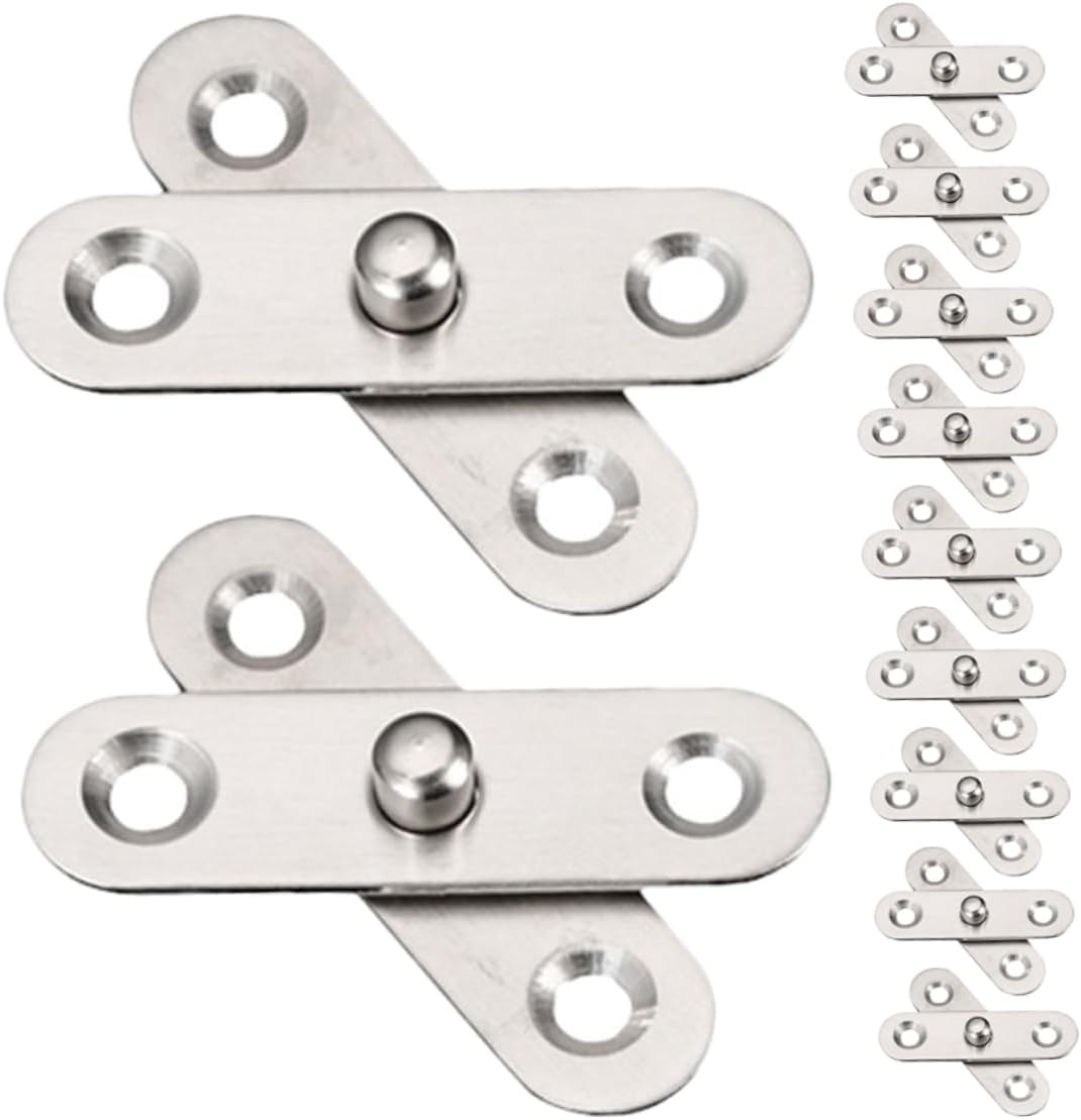 40Pcs Rotatable Hidden Hinges Door Pivot Hinges for Smooth Operation Heavy Duty Concealed Up and Down Shaft Design for Easy Installation
