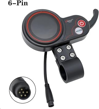 5ピン6ピン電動スクーターTF-100 LCD加速計器ディスプレイ、Kugoo M4スクーターアクセサリーと互換性あり6Pin