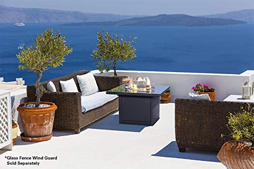 Outland Living 410 Series - 36-Inch Outdoor Propane Gas Fire Table, Slate Grey/Square #TOP1