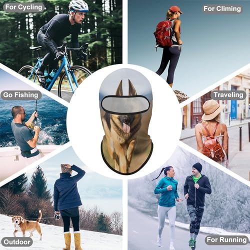 Balaclava para hombre, máscara para esquí y ciclismo, protector facial multifuncional para invierno miniatura 6