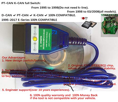 Escáner KDCAN para borrar fallos de motor en tu BMW E46 y E90 3