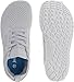 Joomra Women's Wide Minimalist Barefoot Shoes | Wide Toe Box Fashion Sneakers | Zero Drop Grippy Sole Light Grey Size 6.5-7