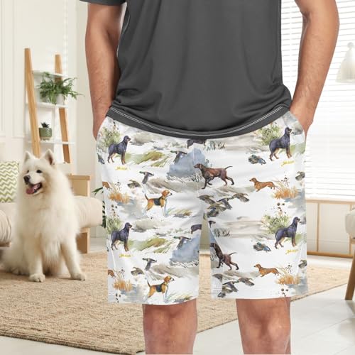 visesunny Men’s Pajama Shorts Soft Breath Sleep Shorts Summer Comfy Lounge Pajama Bottoms with Pockets S-XXL2