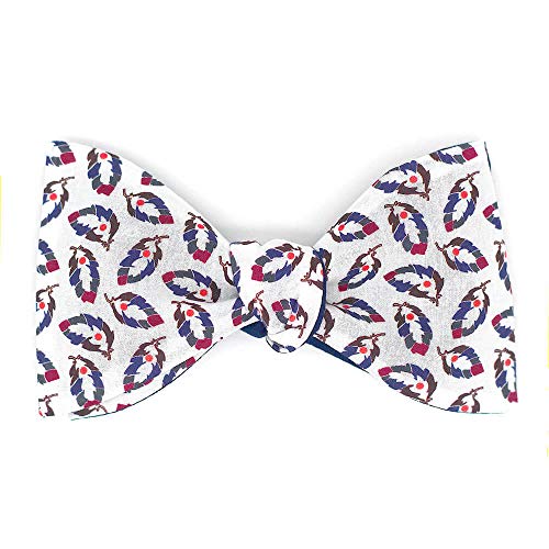 Noeud papillon fleuri liberty fancy b pour mariage champêtre Le Coq en Pap'