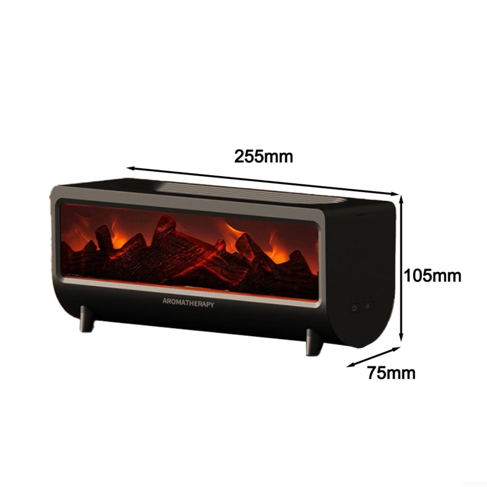 Umidificatore per aromaterapia effetto fiamma, con timer a 3 velocità, diffusore d'aria silenzioso di grande capacità, per camera da letto, soggiorno, ufficio, decorazione della casa, ABS