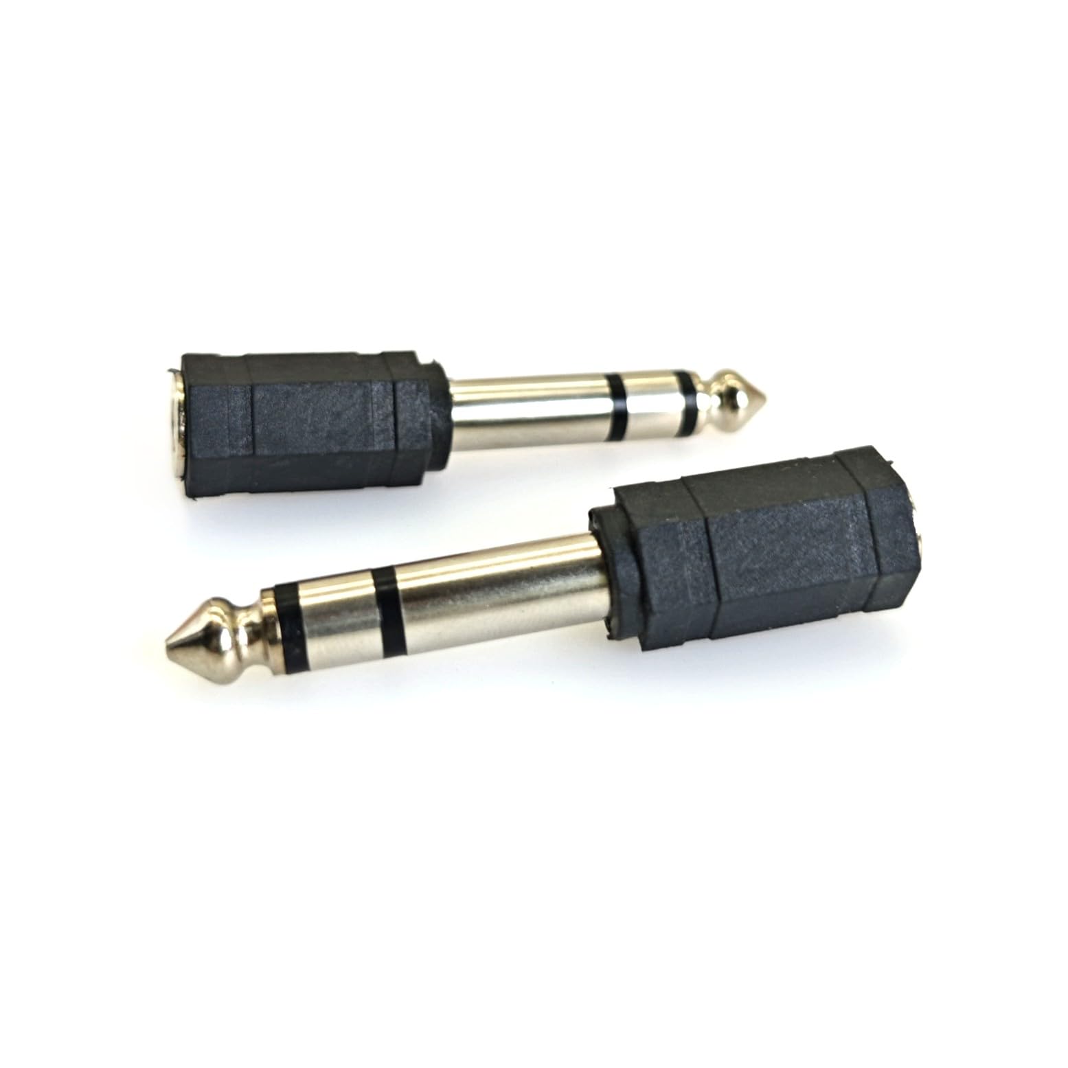 OTOTEC 10Pcs 6.35mm 1/4Inch Vrouwelijke Mono Stereo Hoofdtelefoon Audio Jack Socket Panel Mount 6-Pin Connectoren met Montage Moeren Wasmachines Zwart