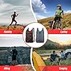Sahunfri 2 Pcs Ultra Lightweight Backpack, Foldable Backpack Water Resistant Travel Rucksack, Multi-Functional Foldable Backpacks Womens Men For Camping, Hiking, Biking(Black Grey) #4