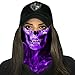S A CO Official SKULL TECH | PURPLE CROW Face Shield, Perfect for All Outdoor Activities, Protects Face Against the Elements
