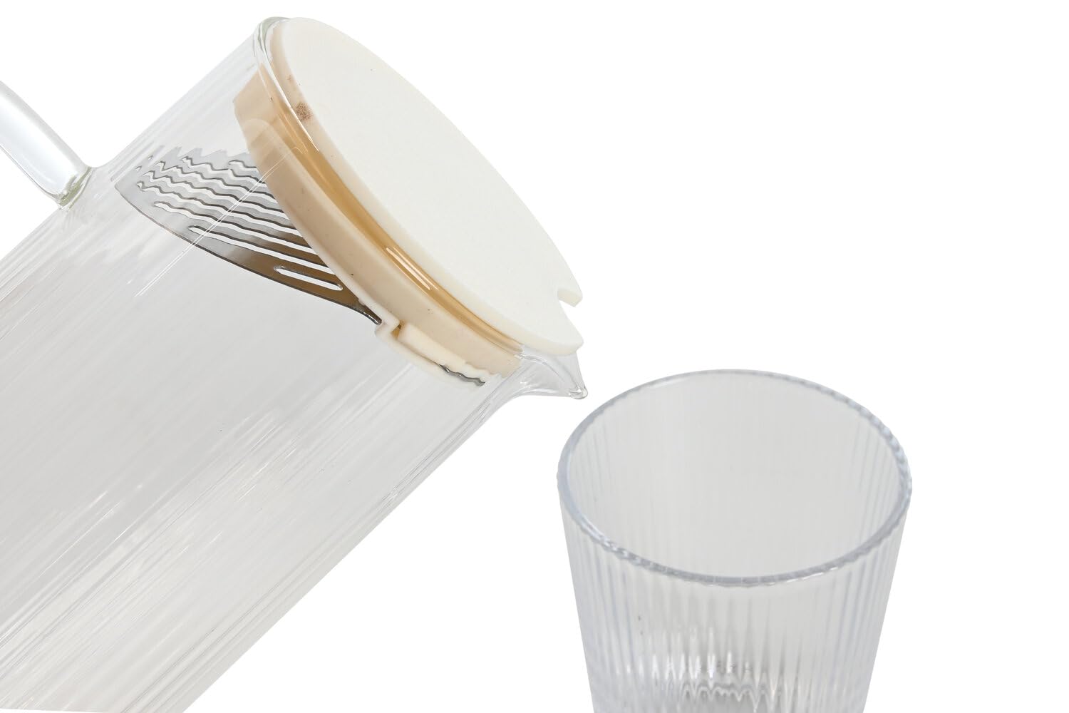 VASO SET 5 BOROSILICATO 8X8X9,5 245ML JARRA 1200