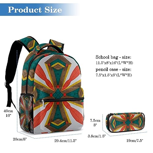 Sac de voyage pour étudiants multicolore grand format lot de 2 - 2
