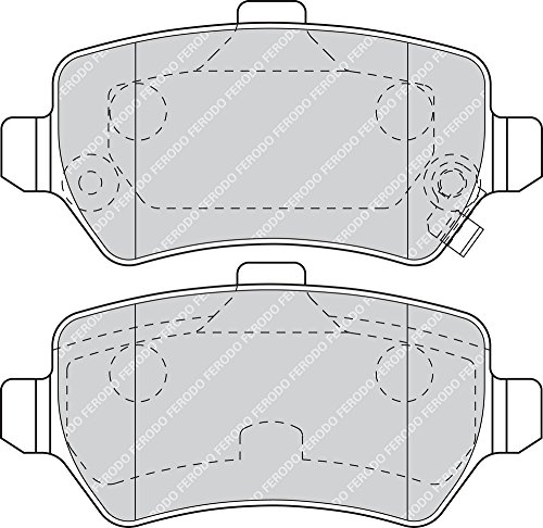 Ferodo Kit Pastiglie Freni Posteriore Con Segnalatore Acustico Usura Con Accessori FDB1521 - 2