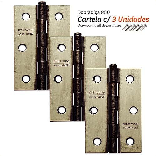 Dobradiça Colonial 3,5 Silvana com 3 En