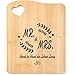 Hochzeitsgeschenke für Brautpaar, Holzbrett Hochzeit mit persönlicher Note, 27.5 x 21.5 cm, Ideale Größe für Küchengebrauch, Langlebiges Design für Hochzeitstag Geschenke für Paare