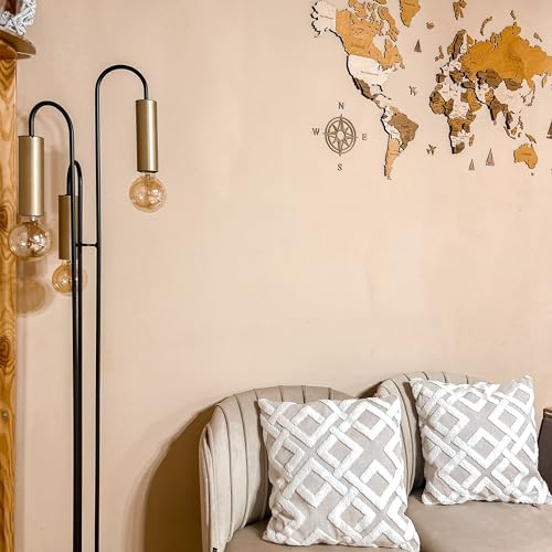 HAMUR HOME Conjunto De 2 Fundas De Cojín 45 X 45 Cm - Funda De Cojín Boho Decorativa - Funda Decorativa De Almohada para Sofá - Fundas De Almohadón Decorativas para Salón (Mila Beige) - imagen 8